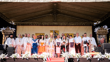 Sfânta Liturghie de hram săvârșită, cu binecuvântarea IPS Calinic, de către PS Siluan, Episcopul Ortodox Român al Ungariei