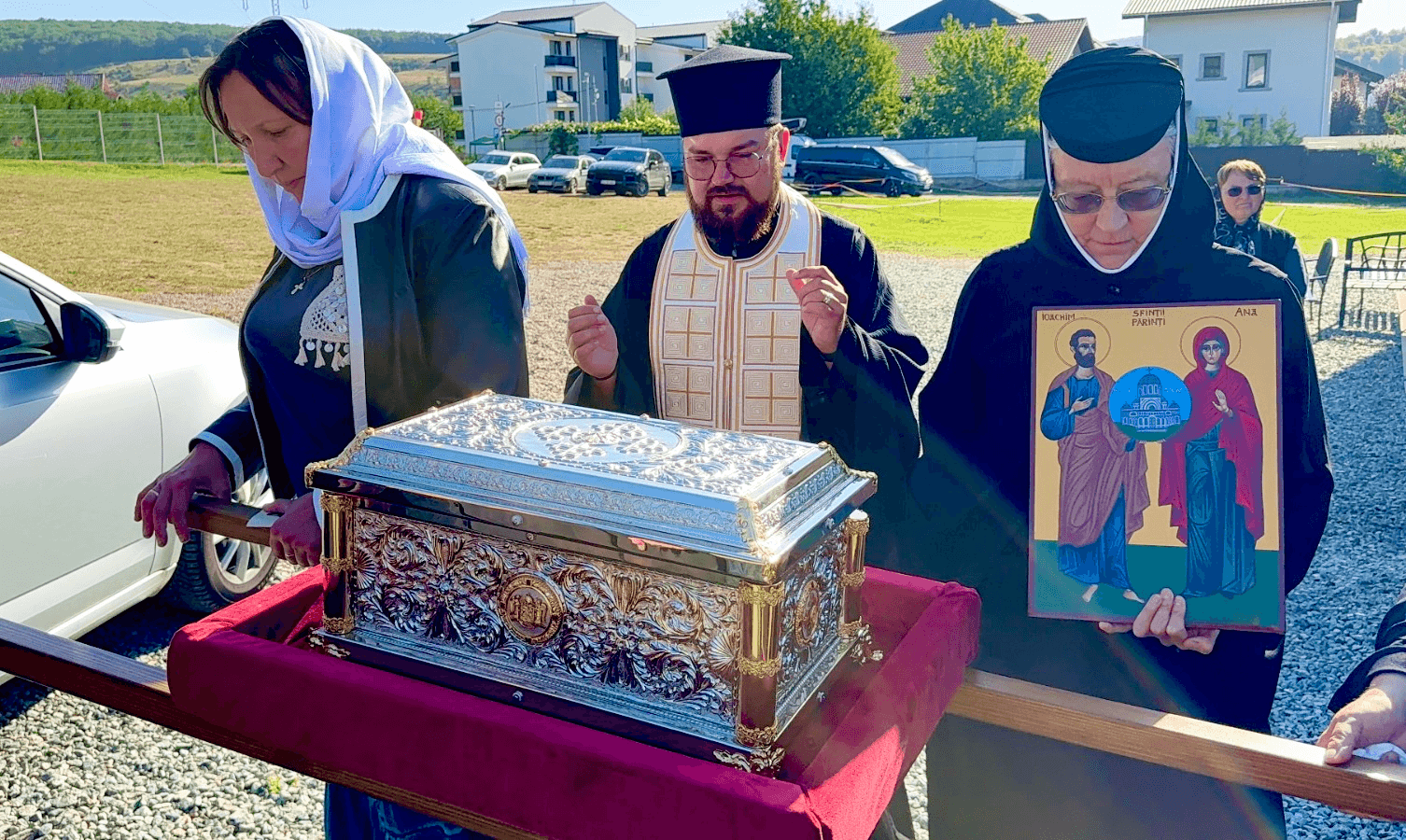Plecarea Sfintelor Moaște ale Sfintei Elisabeta de la Pasărea, din Parohia ,,Sf. Părinți Ioachim și Ana” - Stejari 